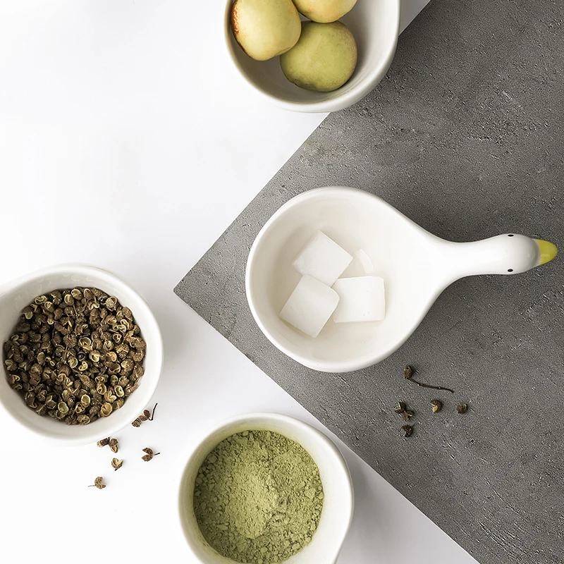 Креативная белая керамическая миска в форме утки милая тарелка для соевых