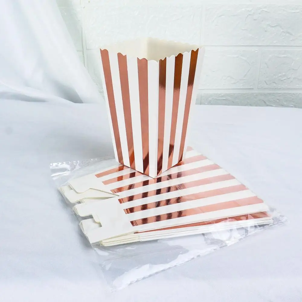 6/12 шт. бумажные коробки для попкорна | Дом и сад