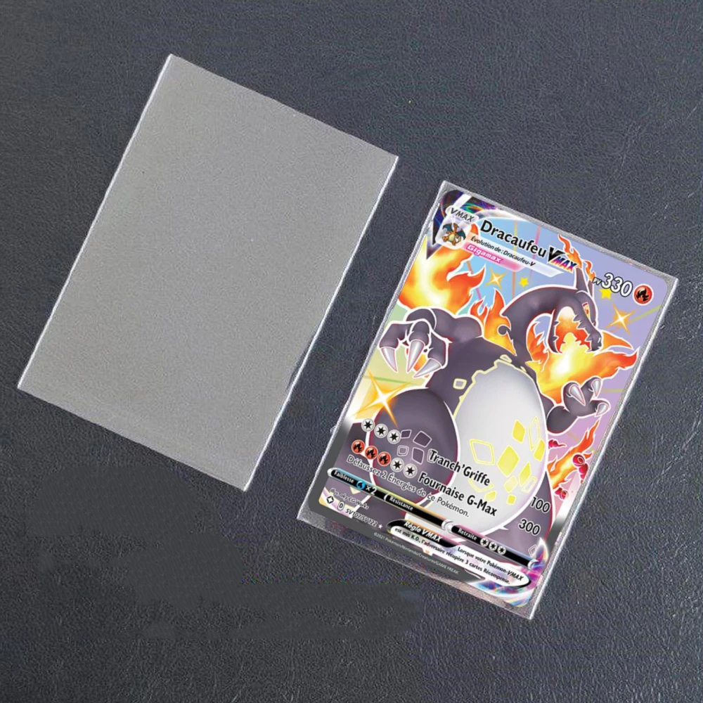 100 шт. прозрачных защитных рукавов для карт Pokemon Yugioh, Magic Board Game Tarot Case Holder Folder GX Trading Toys Gift.