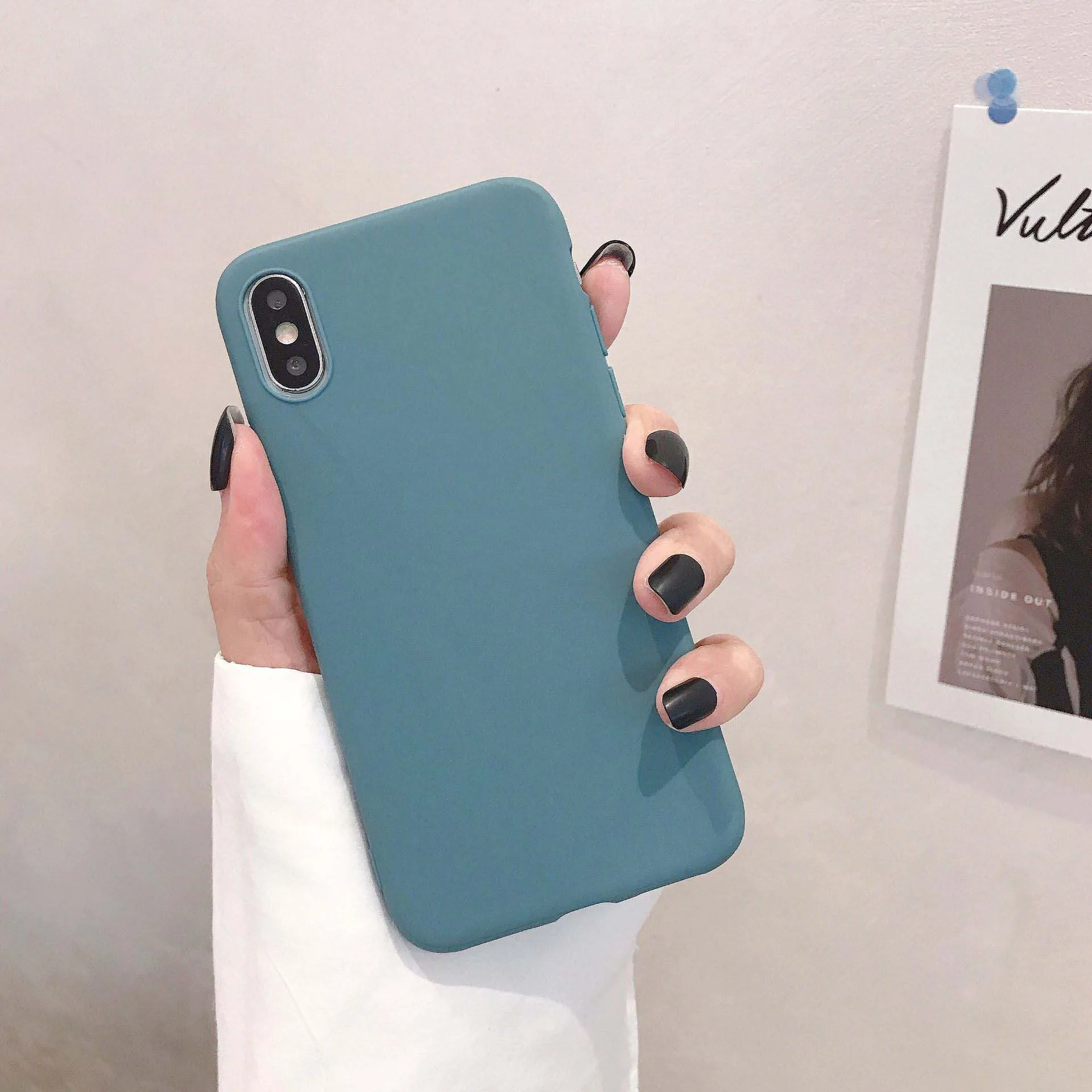 Чехол конфетного цвета для Xiaomi mi A3 A2 mi 8 Lite Red mi Примечание 7 5 плюс 7A 6A силиконовый чехол для Xiaomi mi 9 se cc9e 9t k20 Pro Чехол - Цвет: Cyan