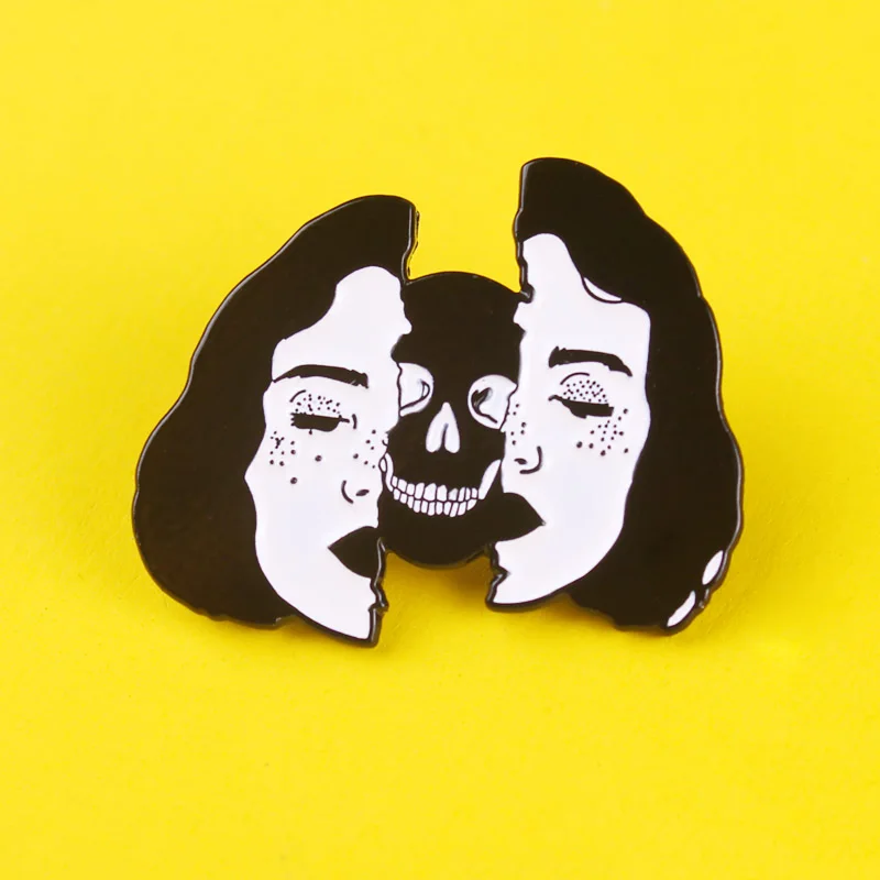 Крутые Значки для одежды рюкзака джинсов эмалевые значки панк девушки ретро