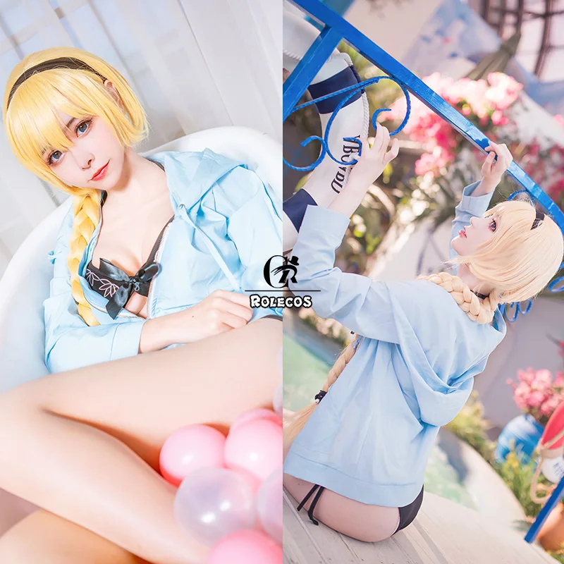 Косплей костюм ROLECOS в японском стиле FGO купальник с принтом Джоан дуги одежда для