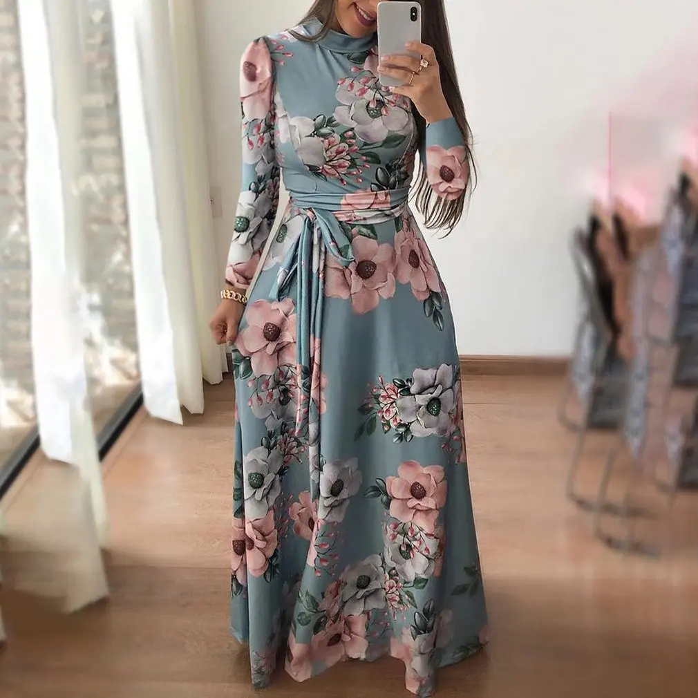 Платье с принтом Женская юбка на бретельках Повседневное платье осенне зимняя