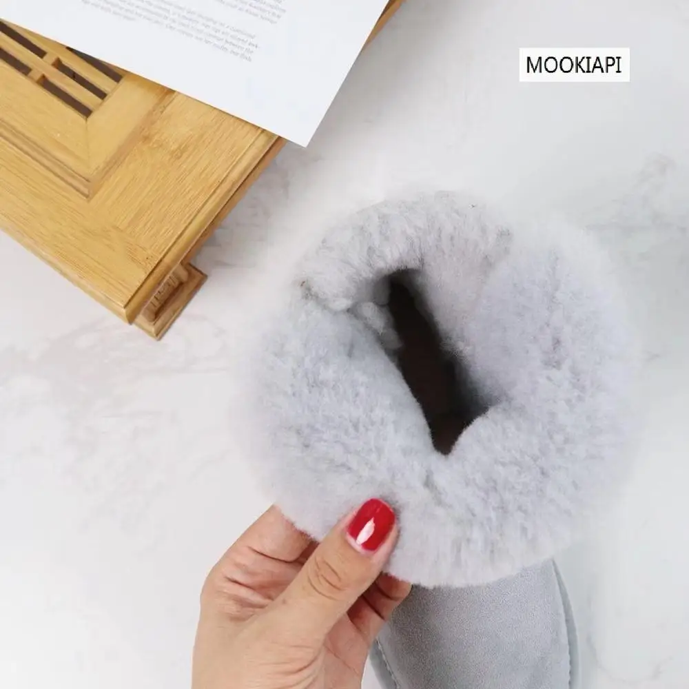 2019 Australian brand snow boots real sheepskin 100% natural wool the latest women's shoes with buckle free delivery | Обувь