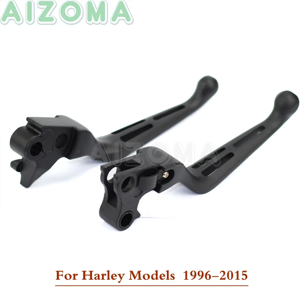 Черный Мотоцикл левый + правый тормоз сцепления рычаги для Harley Fat Boy Softail Sportster на