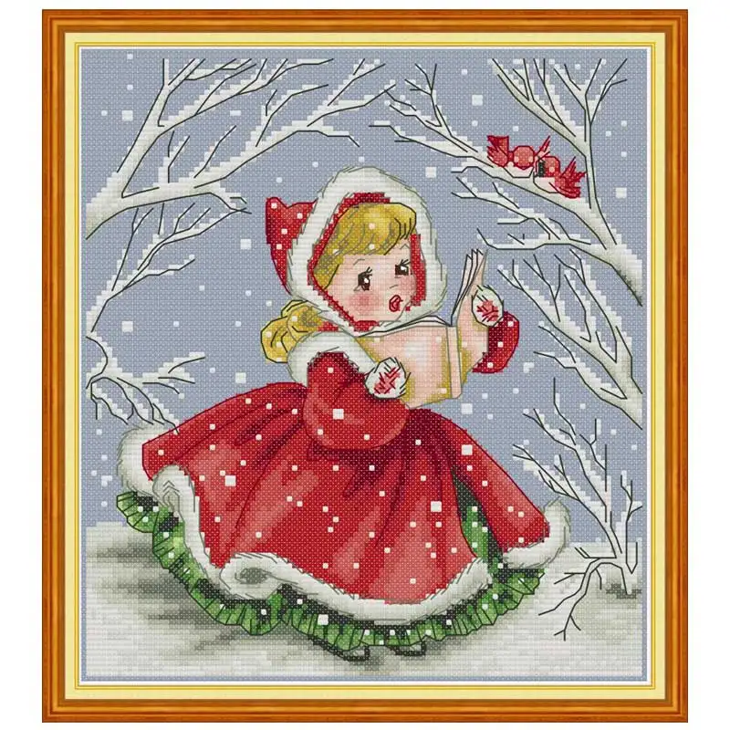 Read aloud to the birds counted printed on canvas 11CT 14CT DIY kit Cross Stitch embroidery needlework Sets home decor | Дом и сад