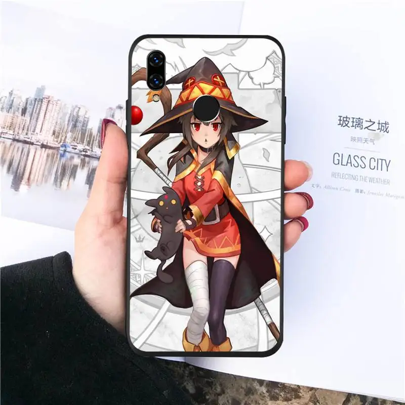 

Konosuba Megumin anime cute girl Phone Cases For Huawei honor Mate P 10 20 30 40 Pro 10i 9 10 20 8 x Lite Luxury brand shell