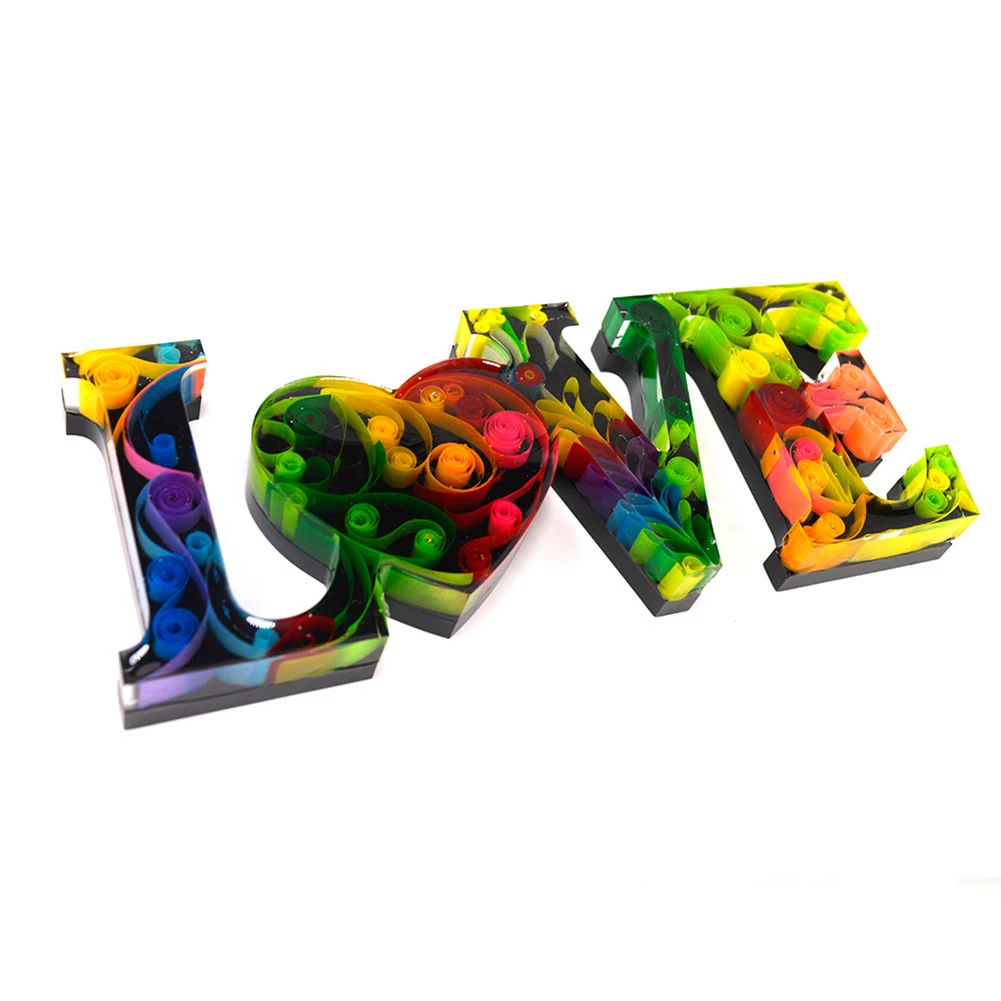 DIY домашняя Семья Любовь эпоксидная смола литье формы орнамент изготовление