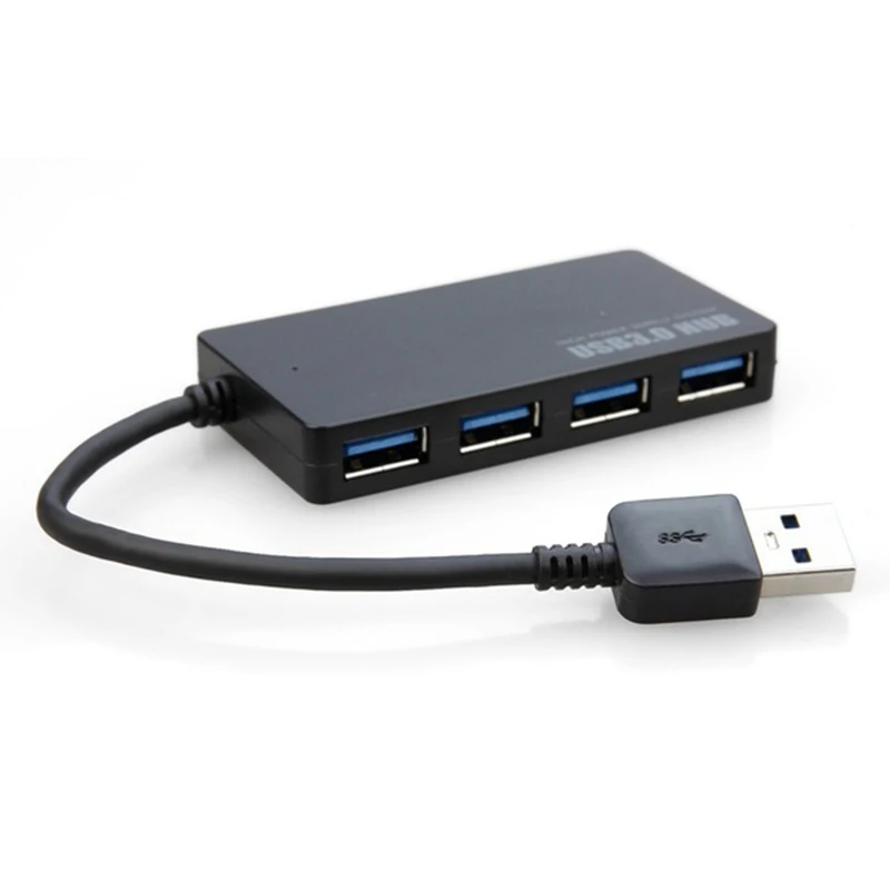 Горячий USB 3 0 концентратор 4 порта Высокоскоростной тонкий компактный