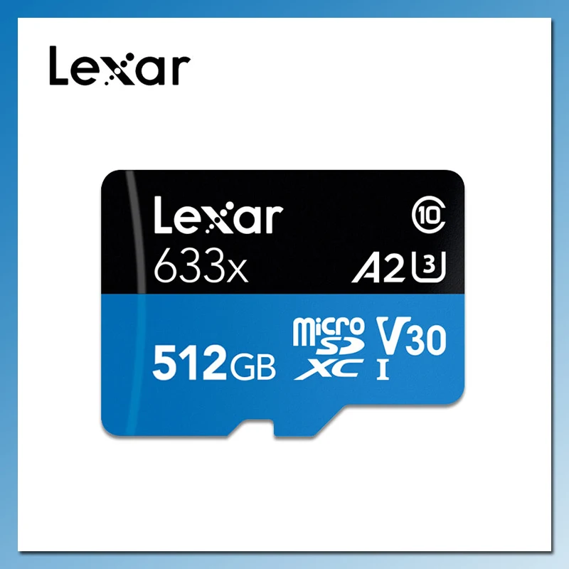 

Lexar High Speed Flash Memory Card 512GB 256GB 128GB 64GB 32GB SDXC / SDHC 633X micro sd Class10 4k TF Card Max 95M/s micro sd
