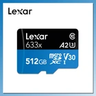 Lexar высокоскоростная флеш-карта памяти 512 ГБ 256 ГБ 128 Гб 64 ГБ 32 ГБ SDXC  SDHC 633X micro sd класс 10 4k TF карта Макс 95 мс micro sd