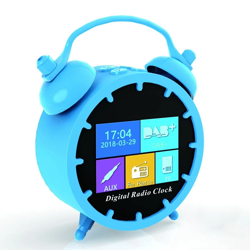 Мини DAB/DAB радио портативные FM часы Bluetooth музыкальный плеер перезаряжаемый с tf