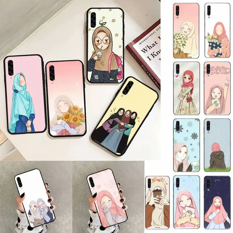 

Arab Islamic Girl Muslim Women Phone Case For Samsung Galaxy A30 A20 S20 A50S A30S A71 A10 A10S A6 plus Fundas Coque Bumper