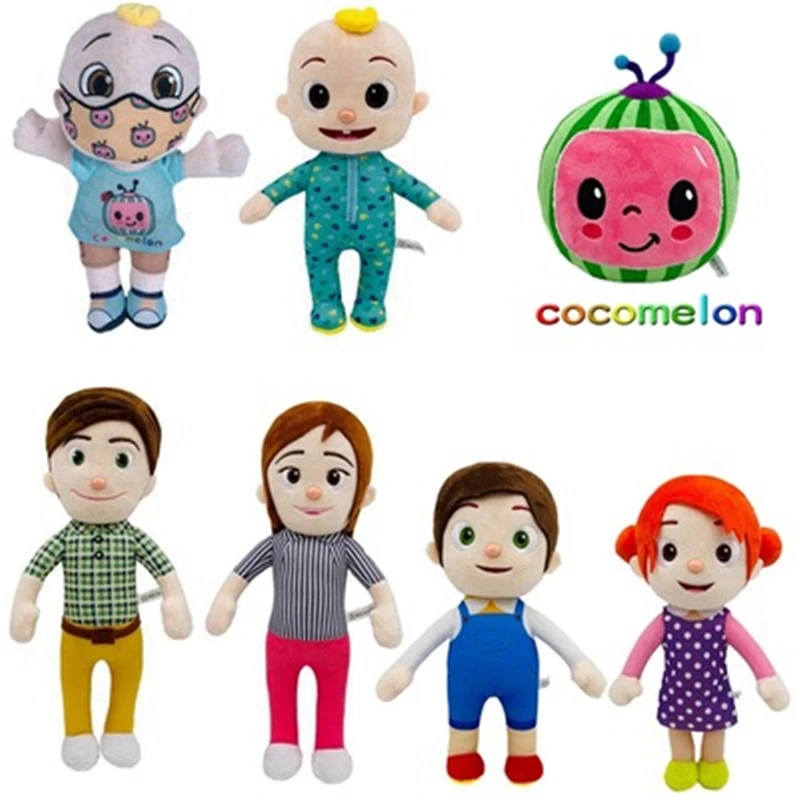 

Оптовая продажа Новый 26 см Cocomelon JJ плюшевые игрушки Мягкий арбуз плюшевые куклы мальчик и девочка Развивающие игрушки для Детский подарок