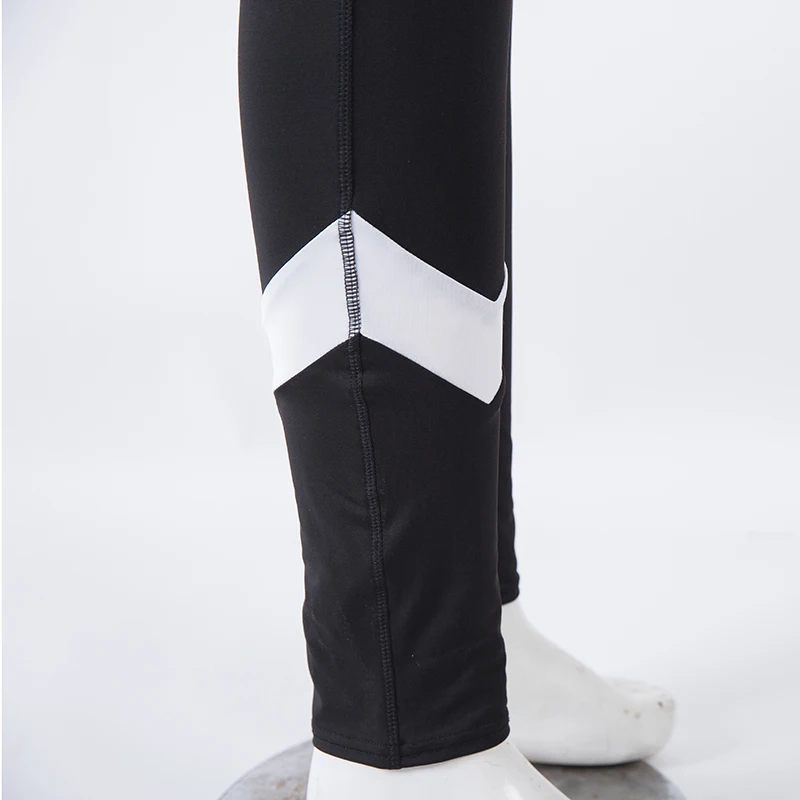 Новинка модные женские леггинсы с высокой талией сшитые Damen трикотажные черные