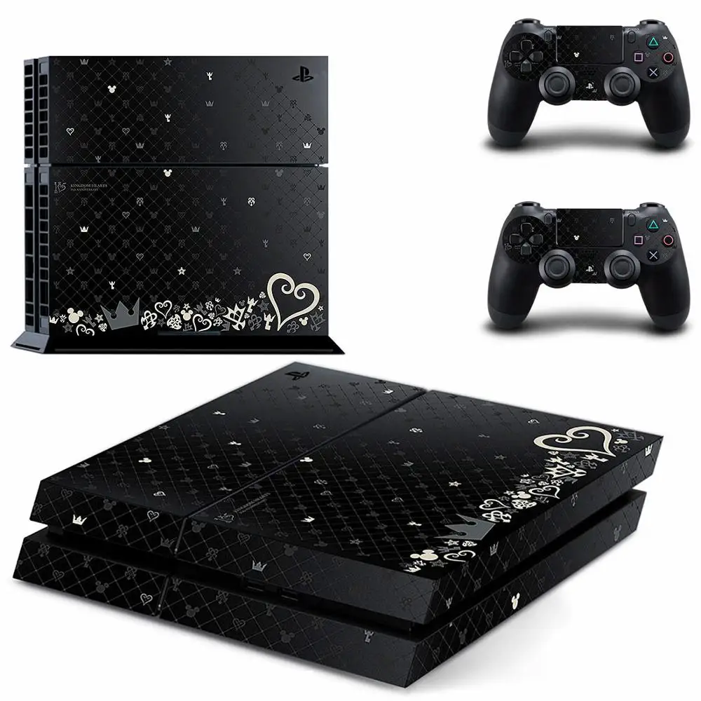 Kingdom Hearts PS4 Stickers Play station 4 Skin PS 4 Sticker Decal Cover For PlayStation 4 PS4 Console & Controller Skins Vinyl