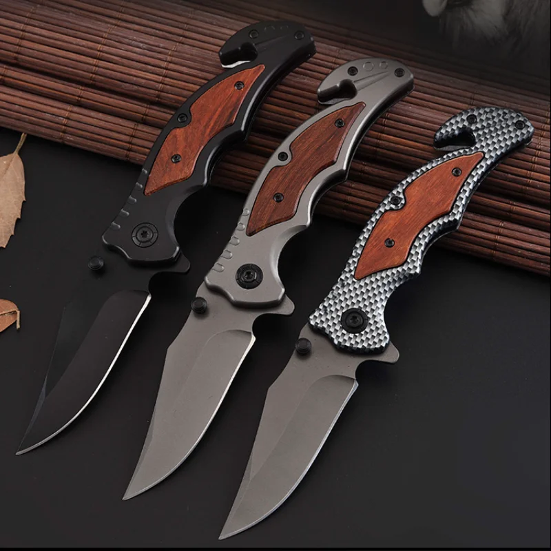 

Stainless Steel Folding Knife Outdoor Camping Multifunctional Survival Self-defense