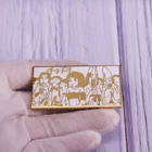 Металлический значок в стиле аниме для любителей фильмов