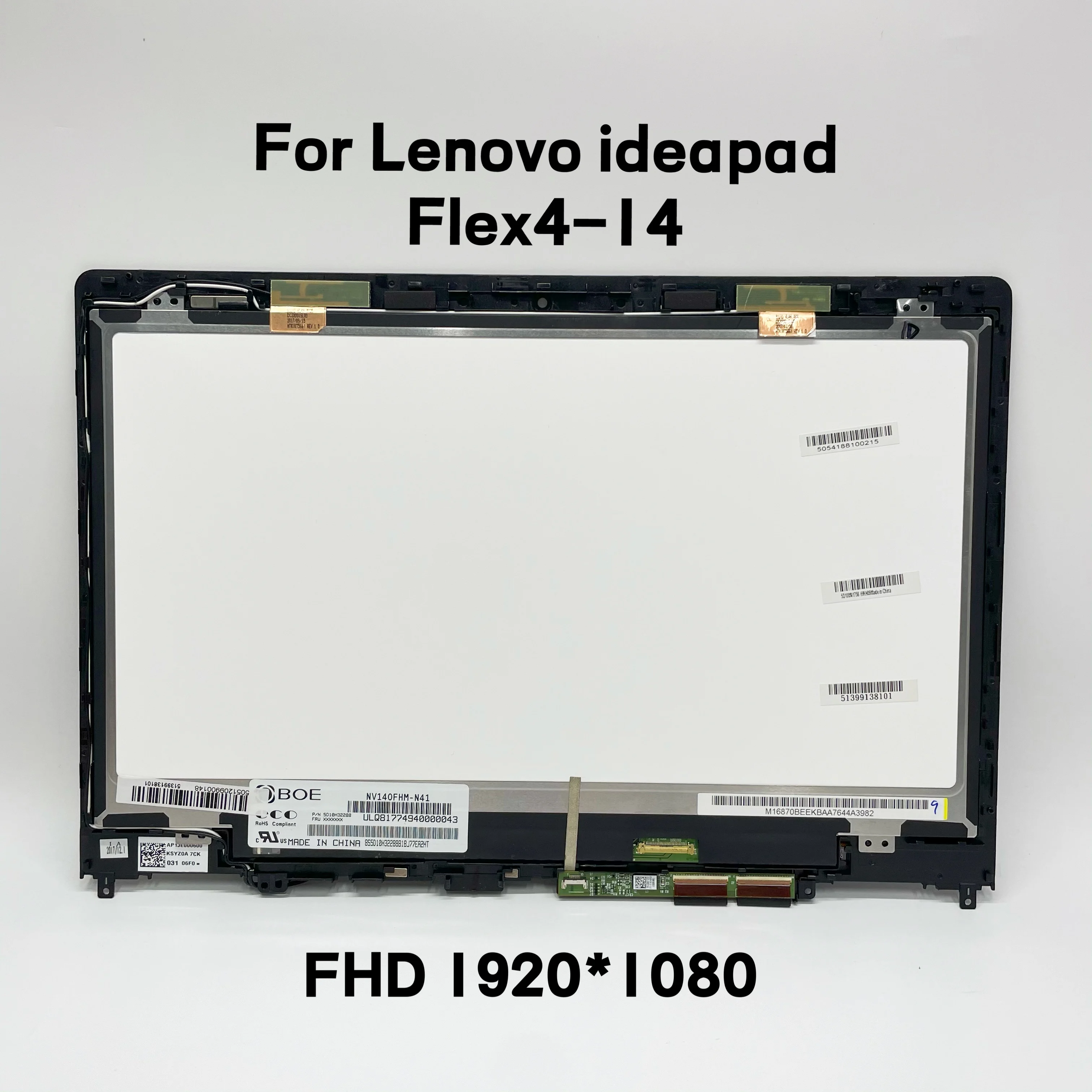 

14 inch For Lenovo Ideapad Flex4-14 Flex 4-14 Flex 4 14 With Frame LCD Display+Touch Assembly Replacement