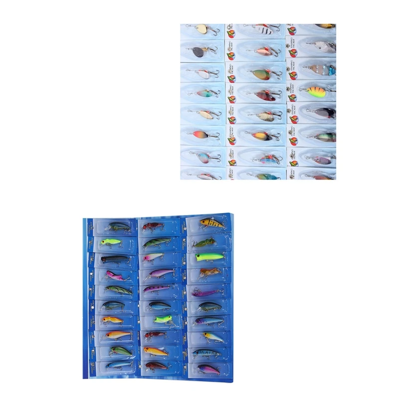 60 x металлические Смешанные Спиннеры приманка для рыбной ловли приманки щуки