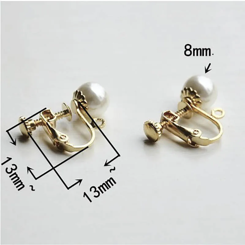 10 шт. серьги с винтовой застежкой застежка основание для бижутерии материал