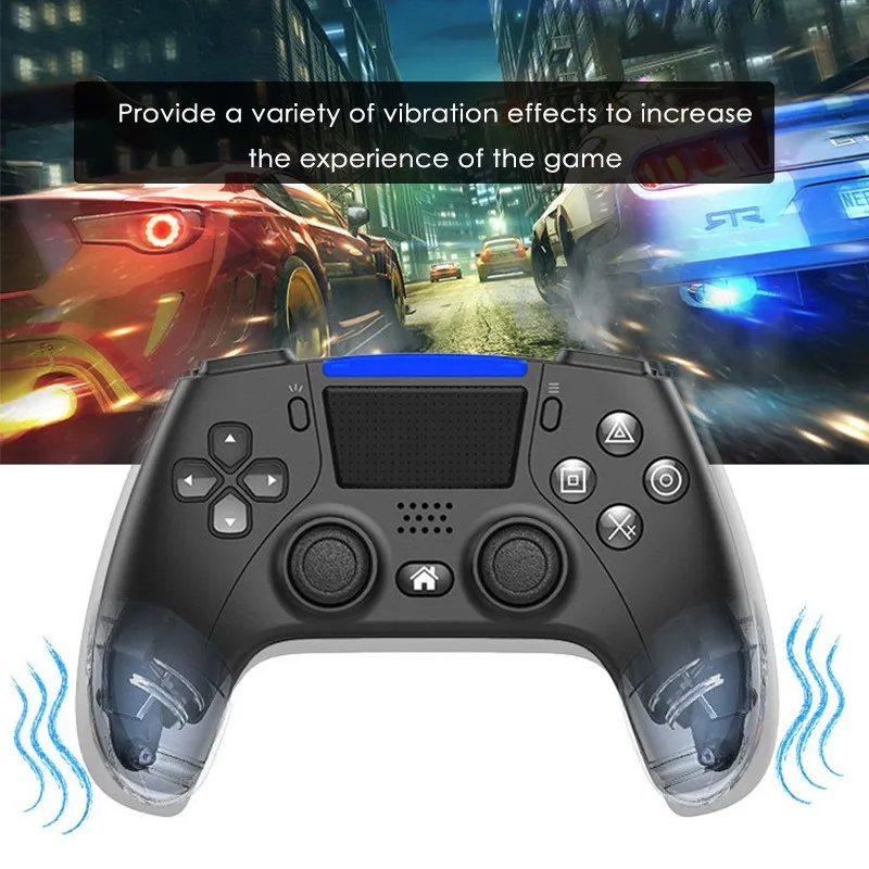 

PS4 Bluetooth Wireless Gamepad Six-axis Programmable Dual-vibration Gamepad Joystick For PS4 Games Console