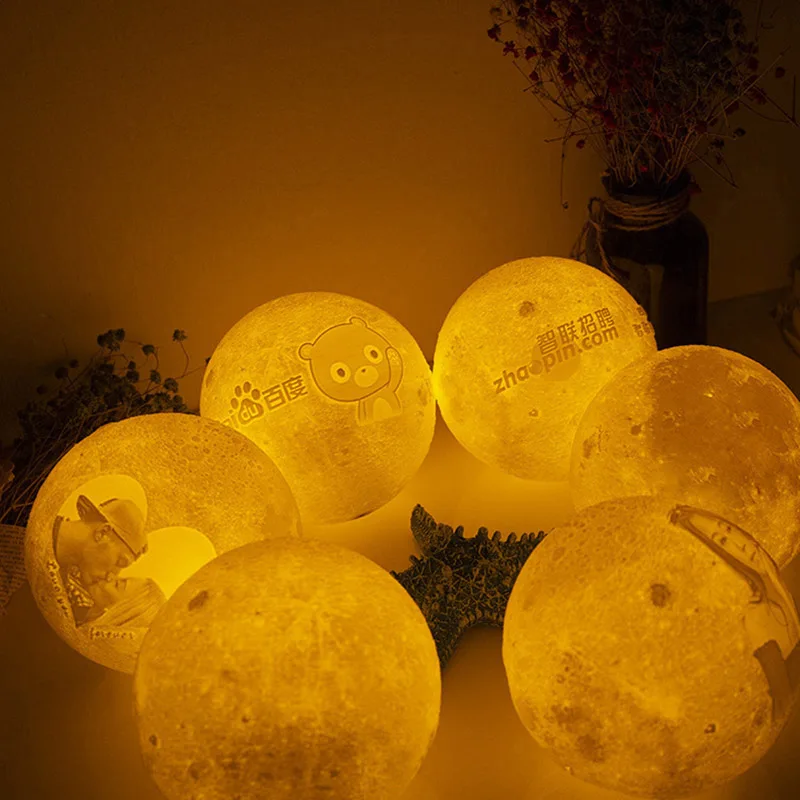 Luna Moon лампа земля Ночной светильник лунного света светодиодный затемняемый