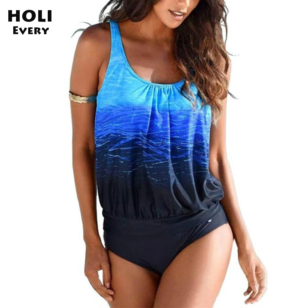 Одежда для плавания танкини женский купальный костюм женщин большой топ в стиле
