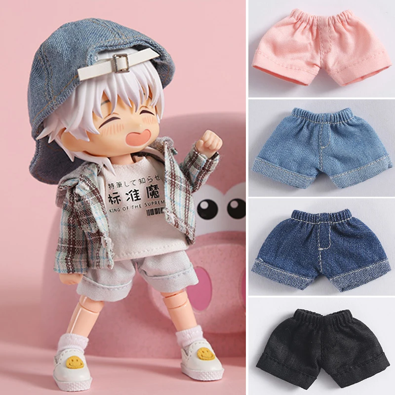 

ob11 baby clothes bjd clothes jeans shorts T-shirt for 1/12 bjd dolls clothes, molly, obitsu11,GSC, Yoshino doll accessories