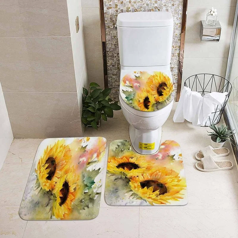 1/3/4 шт. водонепроницаемые шторы для ванной из полиэстера | Дом и сад