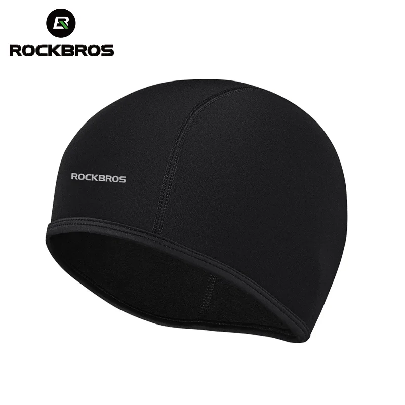 ROCKBROS зимняя флисовая термальная горная MTB велосипедная пешая Лыжная Шапка Шапки для велоспорта для верховой езды на открытом воздухе спортивная ветрозащитная шапка маска