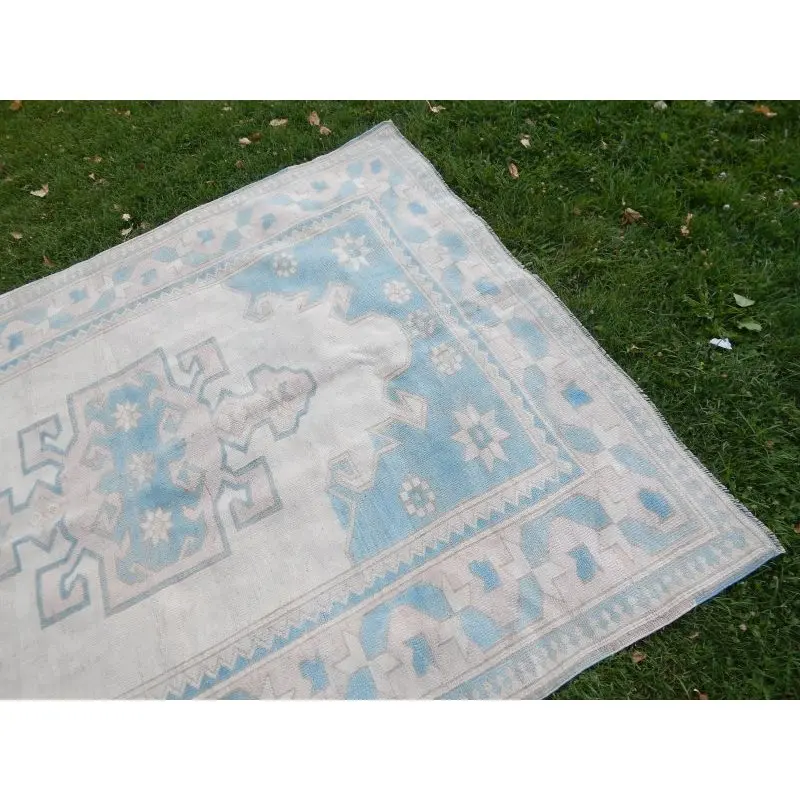 Винтажный Восточный турецкий нейтральный цвет Oushak ковер геометрические большие