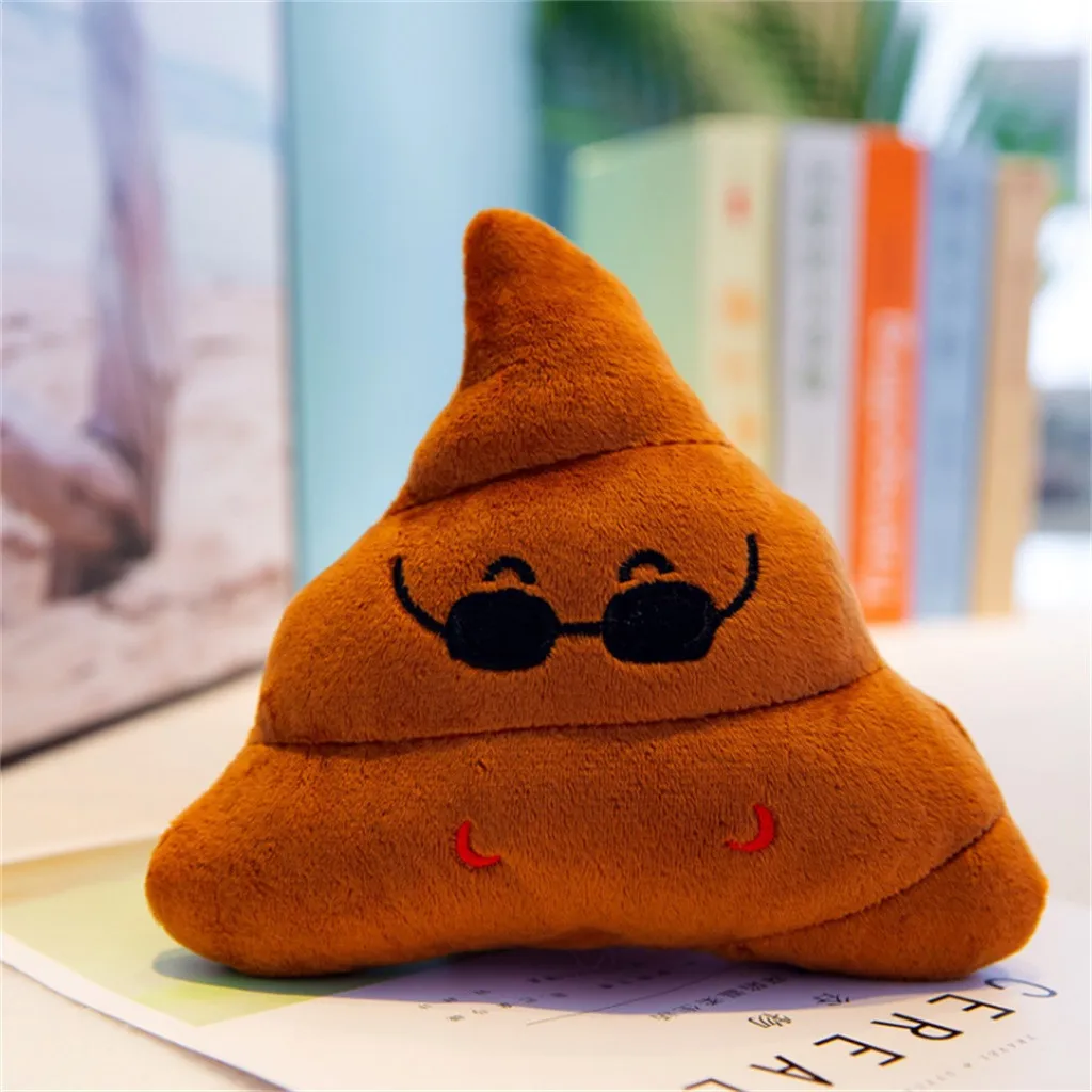 Creative Poop Plush Toy Funny Face Poo Expression Interesting Novelty Toys Small Decoration Or Large Pillow Office #B | Игрушки и хобби