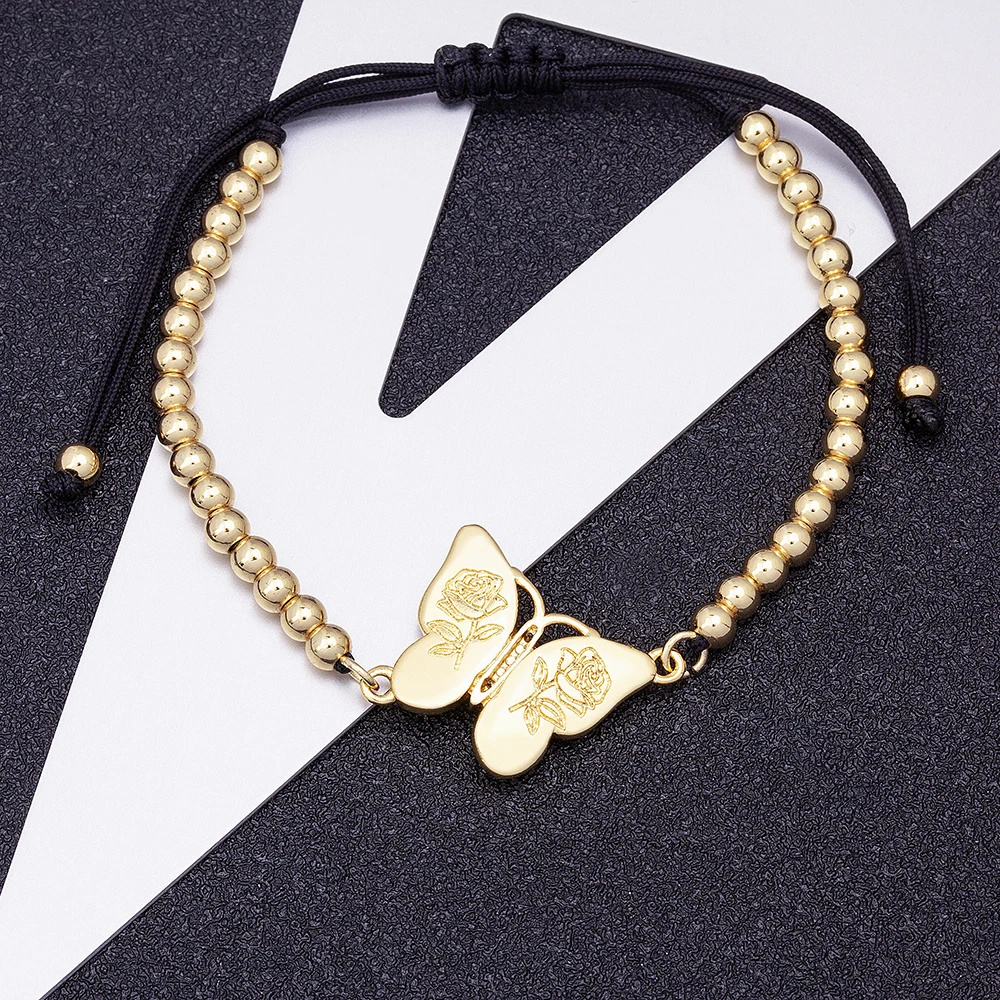 Лидер продаж браслеты с бусинами-шармами в богемном стиле фианитами 9 цветов