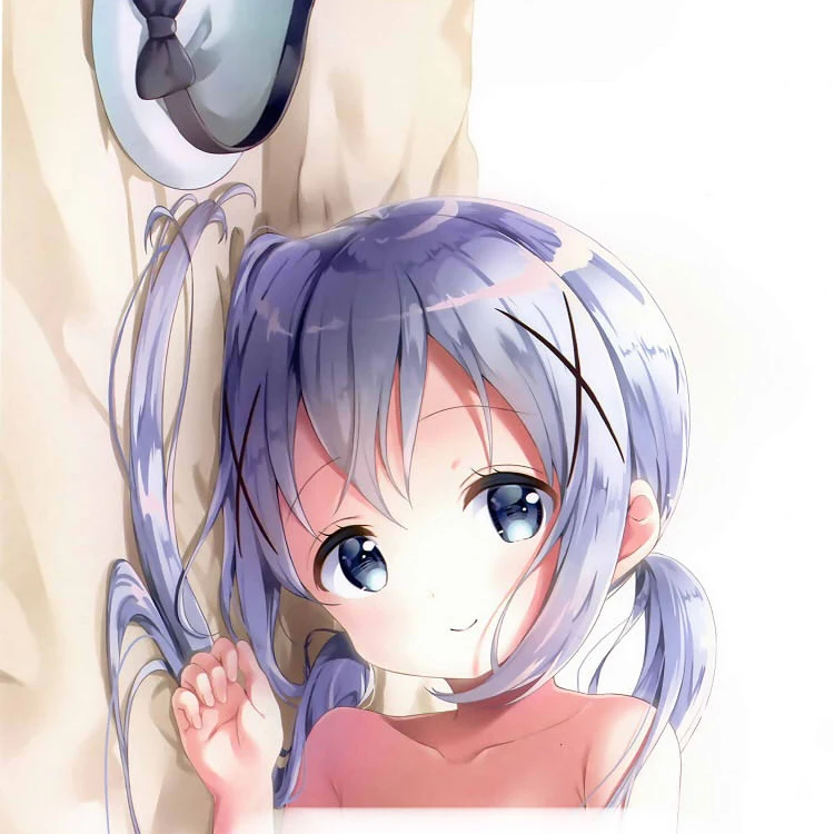 Горячее аниме-это заказ кролика? Кафuu Чино милая девушка дакимакура обнимающая