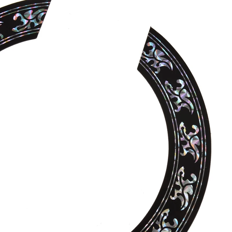 2Pcs Soundhole Rosette Decal Sticker Chrome Pattern for Acoustic Classical Guitar Parts | Спорт и развлечения