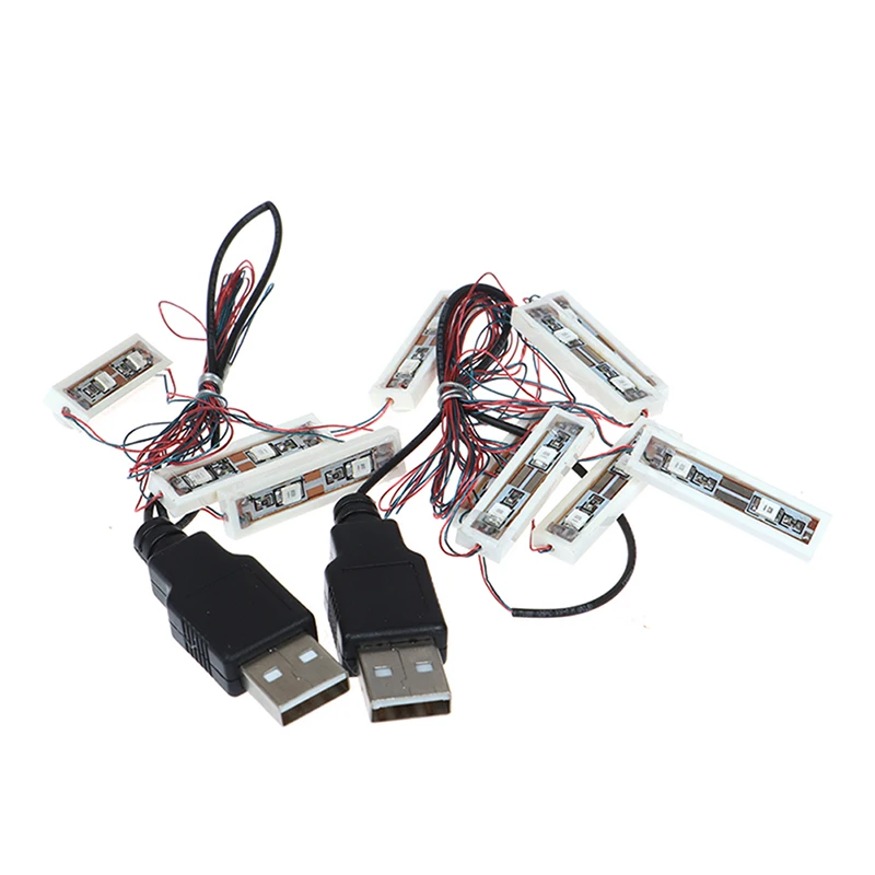 6 in1 Универсальный USB кирпич светодиодный для Diy строительные блоки городских
