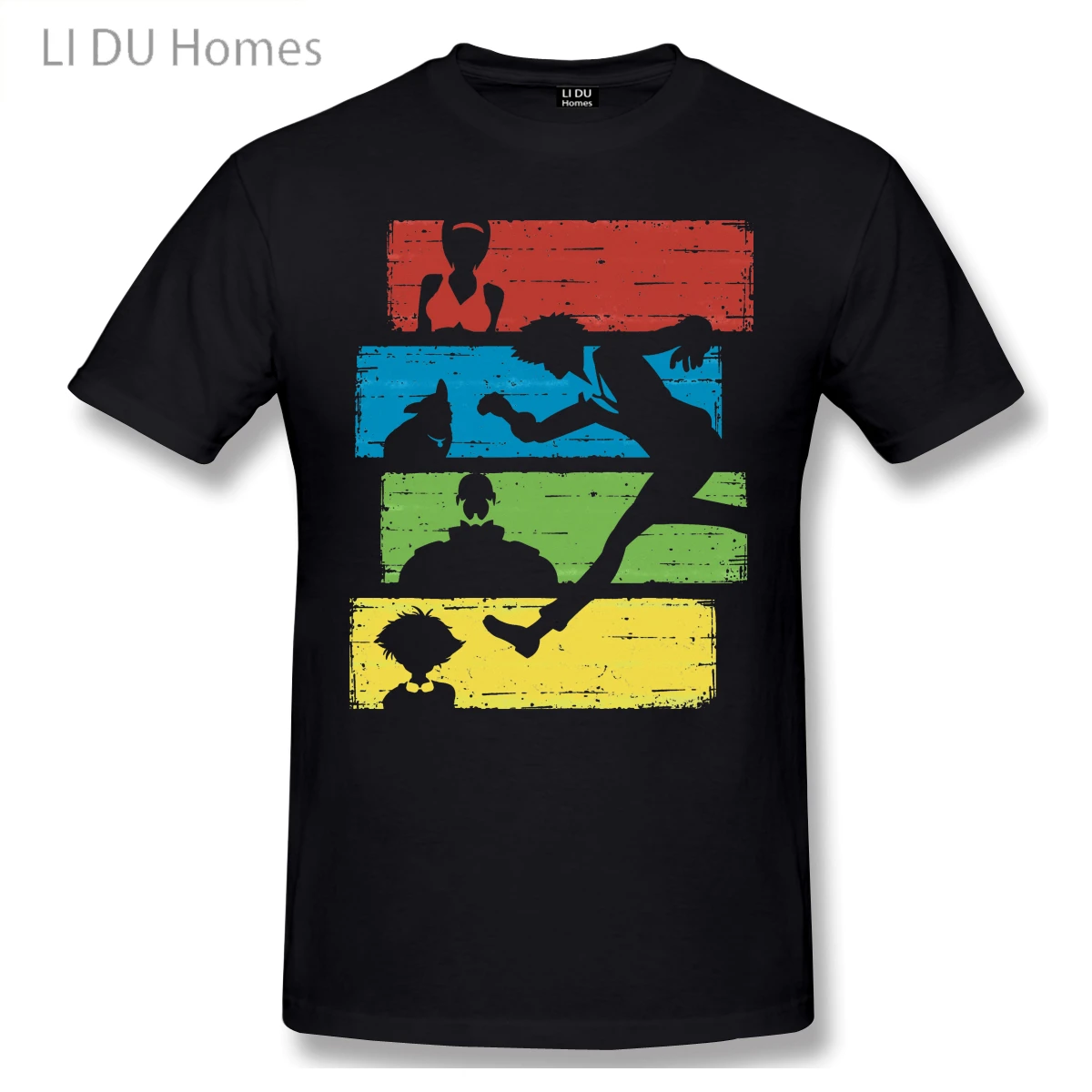 

LIDU See You Space Cowboy T Shirt Oversized Cotton Crewneck Short Sleeve Custom T Shirts
