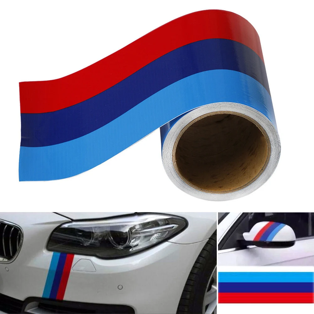 

Hot Car Vinyl Graphic Decal Auto Stickers and Decal M-Colored Stripe Sticker Vinyl Decal For BMW M3 M4 M5 M6 3 5 6 7 Series