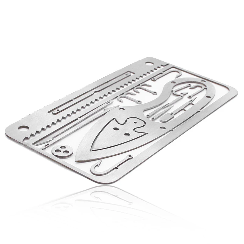 

Multifunction Camping Survival Tool Fishing Hook Card Hunting Emergency Tool M56