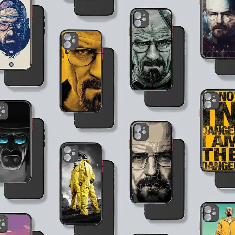 

Чехол для телефона Heisenberg Breaking Bad, черный матовый прозрачный для iPhone 7 8 x xs xr 11 12 pro plus mini max, прозрачный чехол