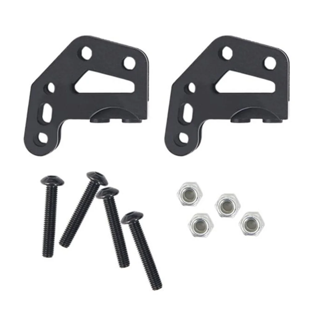 

2Pcs Metal Double Shock Absorber Pull Rod Seat for Axial RC Car Parts, Black