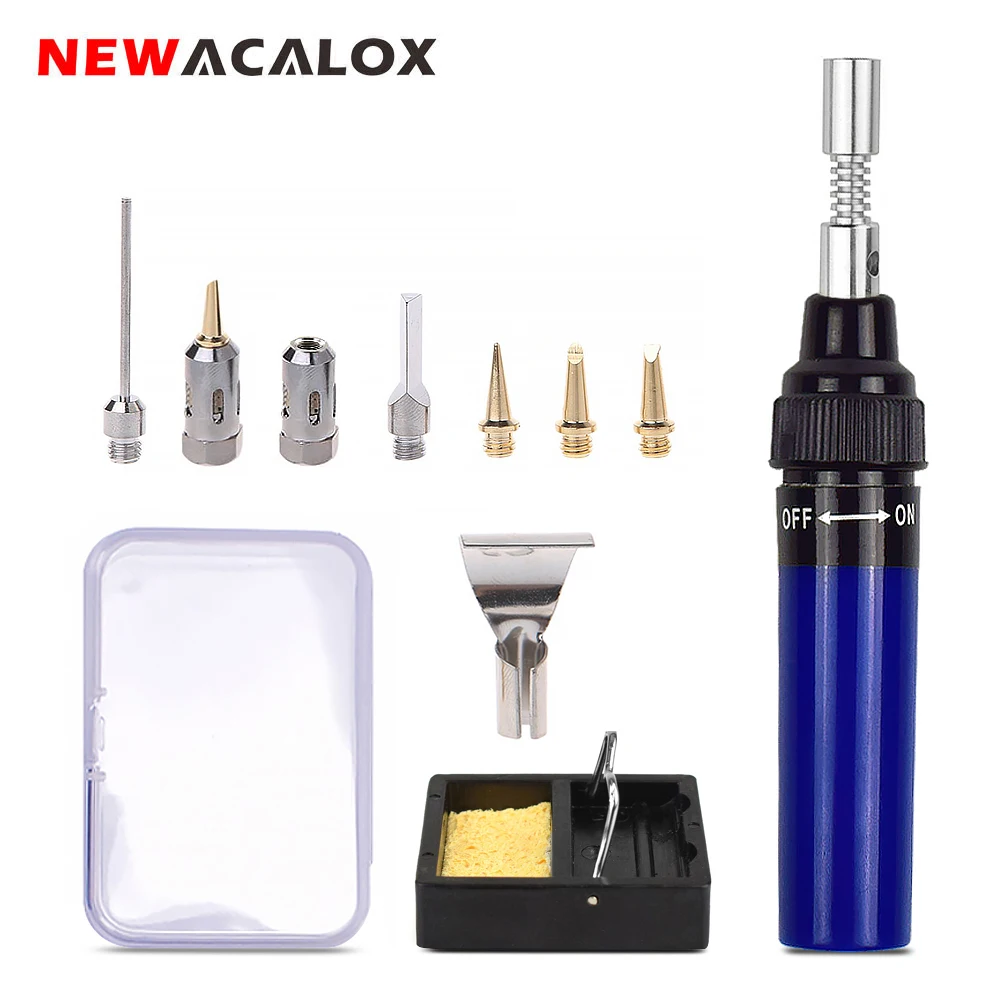 Газовый мини паяфонарь NEWACALOX регулируемый беспроводной паяльник с
