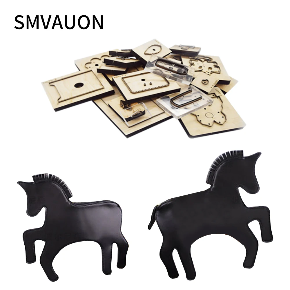 

Pony Leather Clutch Die Cutting Machine Diy Shoulder Bag Wallet Japanese Steel Punching Cutting Wood Mold Leather Craft SMVAUON