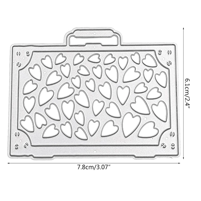 

Heart Bag Box Metal Cutting Dies Stencil Scrapbooking DIY Album Stamp Paper Card Embossing Decoration