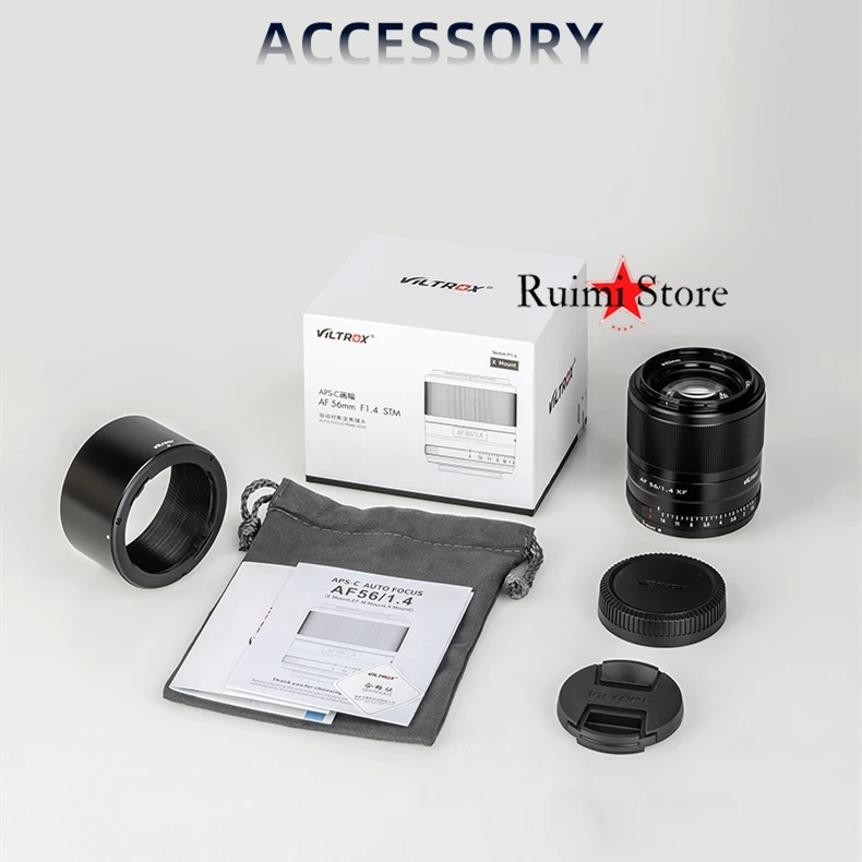 Viltrox 56 мм f1.4 STM автофокусом объектив для цифровой фотокамеры Fuji X Крепление