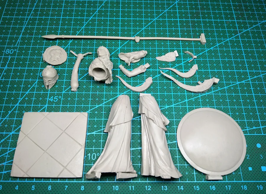 

1:20 Scale Die-casting Resin Assembly Mold Ancient Roman Gladiator Soldier Hand-painted White Mold Assembly Model