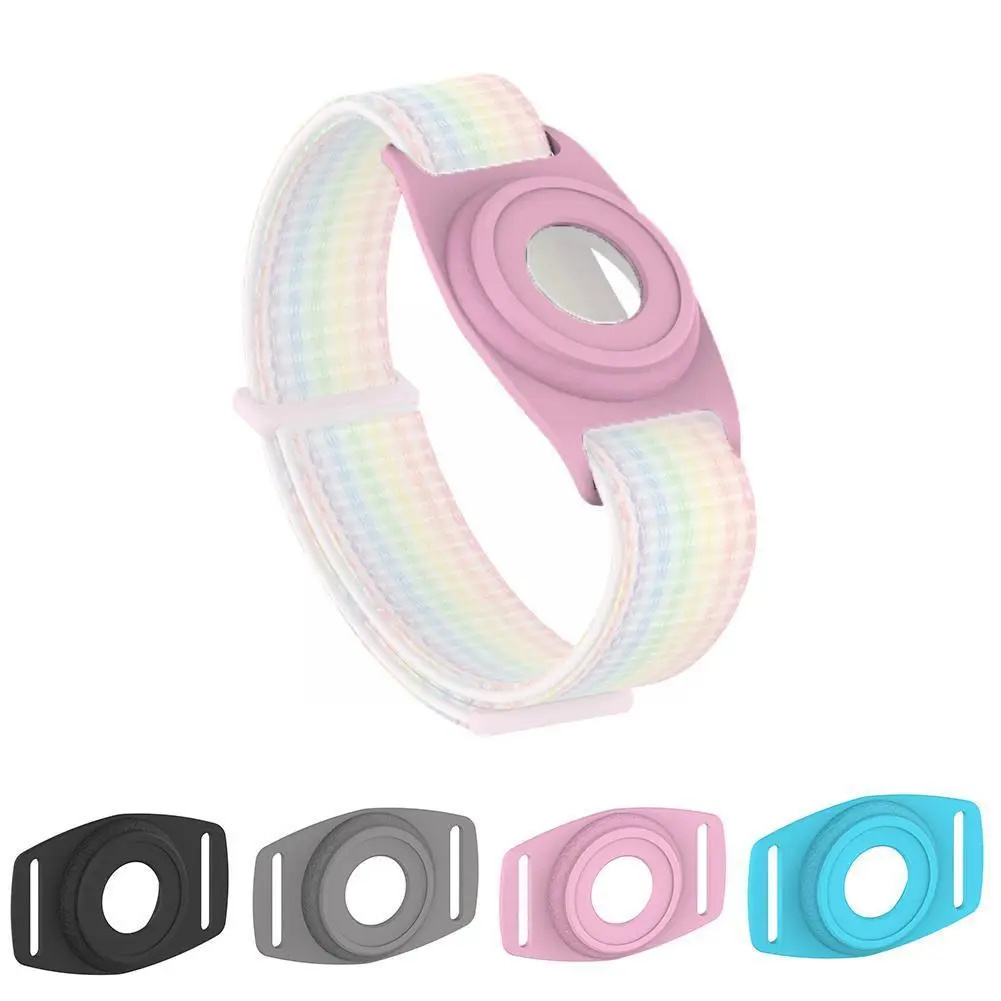 strap for apple airtags band bracelet protective cover wearable gps tpu for children airtag case anti lost device v8g7 free global shipping