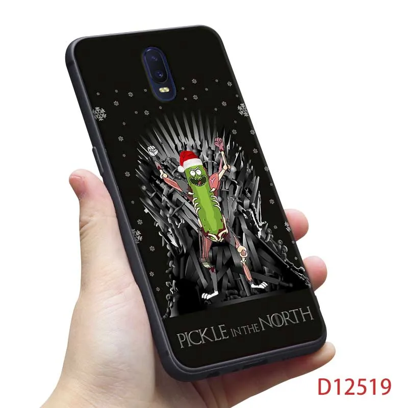 Для oneplus one plus 7 pro 7t pro 7 6 6t 5t Мягкий силиконовый чехол для телефона Забавный мультфильм Рик и Морти аниме - Цвет: D12519