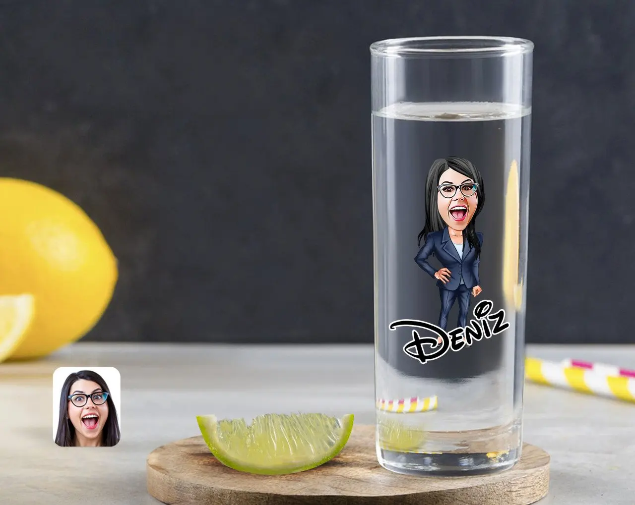 

Персонализированный красочный печатный женский босс карикатура водки барьчжоу 4